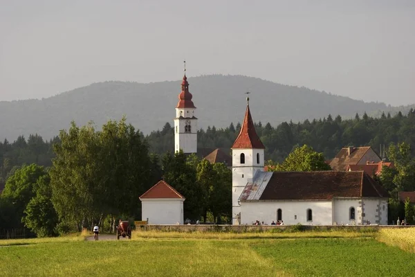 Igrejas Cerknica Primeiro Plano Janez Eslovénia — Fotografia de Stock