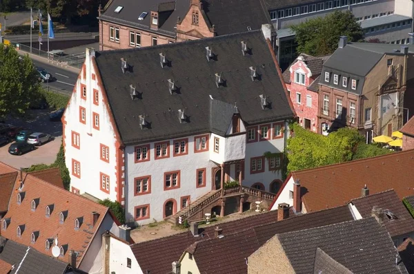 克林根贝格在河主要区下 Frankonia 巴伐利亚德国前镇城堡修造从1558年 — 图库照片