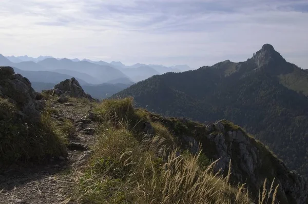 Tegernsee Gölü Tegernsee Bavyera Almanya Çevre Dağlar Alps Için Yüksek — Stok fotoğraf