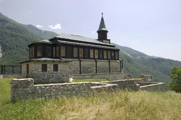 Holy Ghost Memmorial Church Duh Architekt Geyling Nar Tolmin Eslovénia — Fotografia de Stock