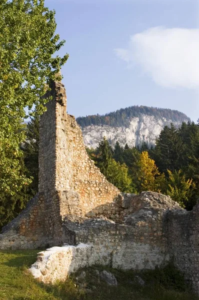 Ruína Wolkenstein Perto Wrschach Woerschach Vale Enns Steiermark Áustria Descansa — Fotografia de Stock