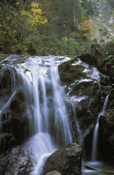 Vattenfall Pllatschlucht Bayern Tyskland — Stockfoto