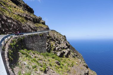 Cliffs near Casas de Tirma de San Nicols, Artenara region, Gran Canaria, Canary Islands, Spain, Europe, PublicGround, Europe  clipart