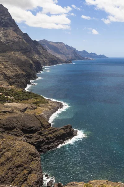 リスコ アガエテ地域 グラン カナリア島 カナリア諸島 スペイン ヨーロッパで 崖のビュー — ストック写真