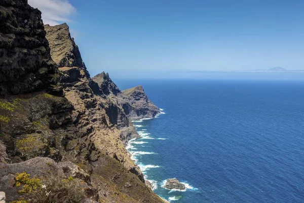 Klipporna Nära Casas Tirma San Nicols Artenara Regionen Gran Canaria — Stockfoto