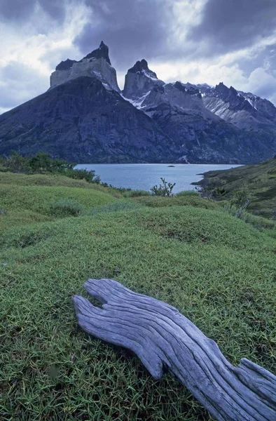 Cuernos Del Paine Στο Εθνικό Πάρκο Torres Del Paine Χιλή — Φωτογραφία Αρχείου