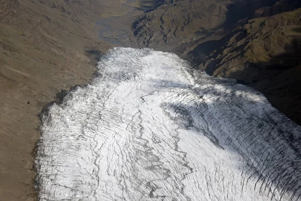Glacier Vatnajoekull Vue Aérienne Islande Europe — Photo
