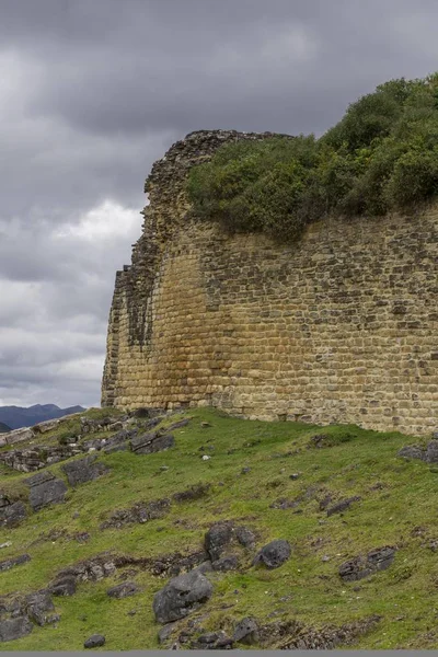 Walls Fortress Kuelap Brick Historical Wall — Stock Photo, Image