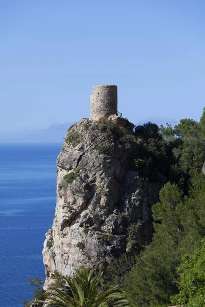 Башня Торре Сес Анимес Смотровая Башня Возле Баньялбуфара — стоковое фото