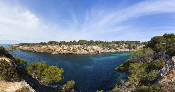 Öböl Cala South Coast Mallorca Mallorca Baleári Szigetek Földközi Tengeren — Stock Fotó