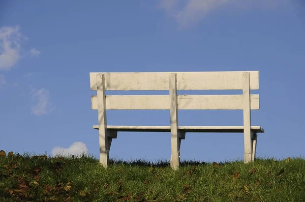 Witte Bank Borstel Altes Land Regio Nedersaksen Europa — Stockfoto