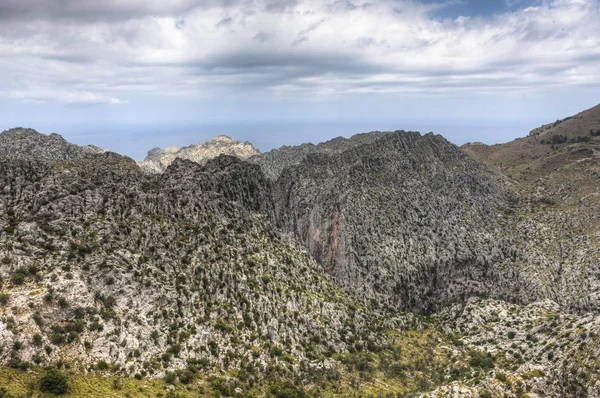 Vue Sur Les Montagnes Tramuntana Majorque Îles Baléares Espagne Europe — Photo