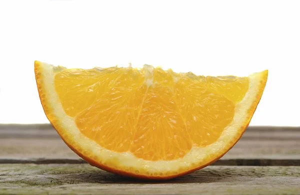 View Closeup Quartered Orange — Stock Photo, Image