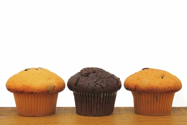 Muffins Closeup Üzerinde Göster — Stok fotoğraf