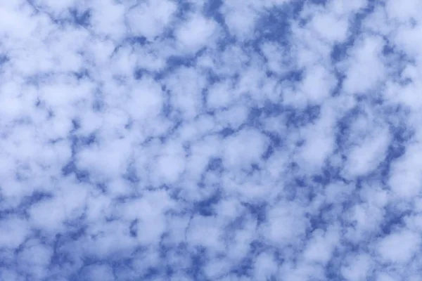 Nuvens Brancas Fofas Céu Azul — Fotografia de Stock