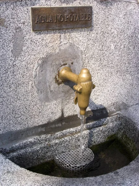 Fontaine Vieille Ville Vue Rapprochée — Photo