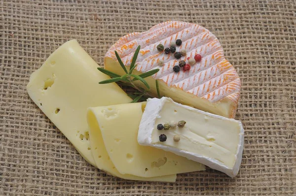 さまざまな種類のチーズ ドイツ ヨーロッパ — ストック写真