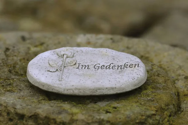 Memorial Stone Close — Stock Photo, Image