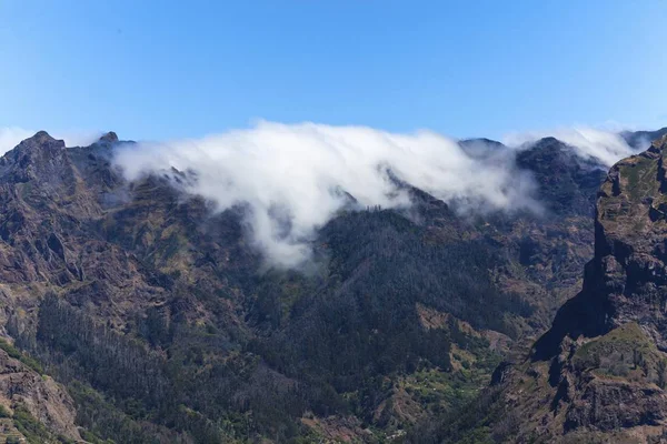 Vista Nuvem Areia Montanha — Fotografia de Stock