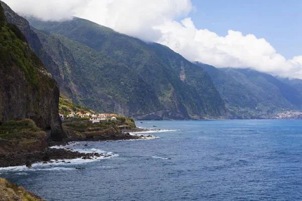 Costa Oceânica Penhascos Madeira Portugal Europa — Fotografia de Stock