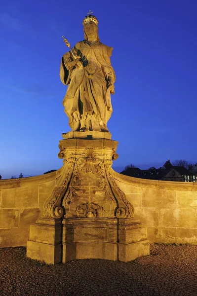 Standbeeld Van Keizerin Cunegonde 980 1033 Unteren Bruecke Lower Bridge — Stockfoto