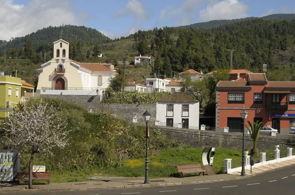 Petit Village Église Iglesia San Mauro Abad Espagne Europe — Photo