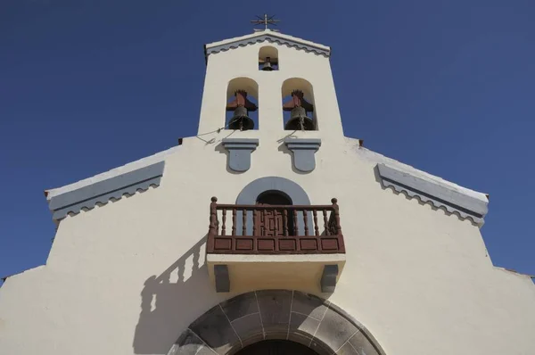 Iglesia San Mauro Abad Church Fasad Kanarieöarna Spanien Europa — Stockfoto