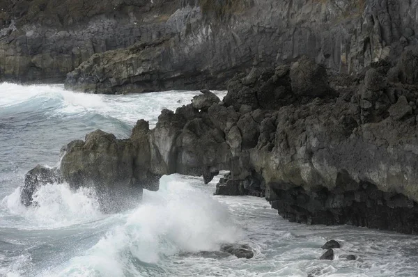 Rocky Coast Punta Fuencaliente Palma Canary Islands Spain Europe — 图库照片