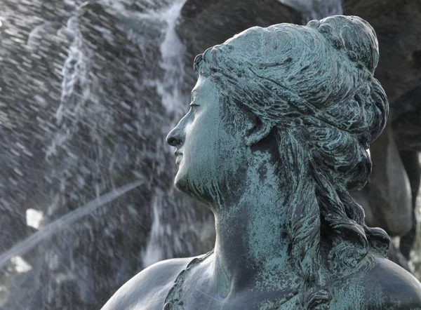 德国柏林 内普敦布伦喷泉 喷泉雕塑 — 图库照片