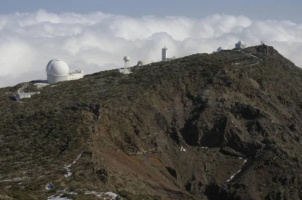 Vista Panorámica Del Observatorio Roque Los Muchachos Parque Nacional Caldera — Foto de Stock
