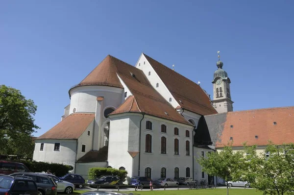 Heiligkreuzkirche Kerk Landsberg Lech Beieren Duitsland Europa — Stockfoto