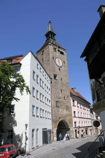 Torre Schmalzturm Baviera Germania Europa — Foto Stock