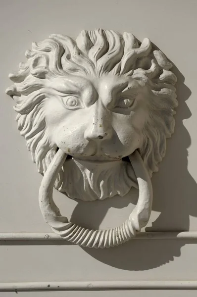 Doorknocker Testa Leone — Foto Stock