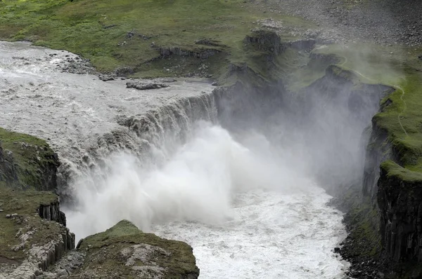 Hafragilsfoss Waterfall Iceland Europe — Stock Photo, Image