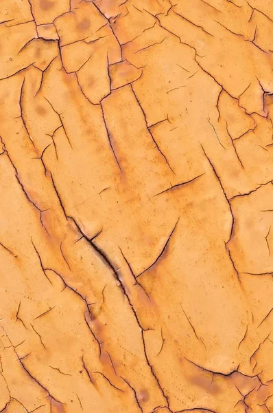 Оранжевая Текстура Металлической Поверхности Царапинами Проблемный Фон — стоковое фото