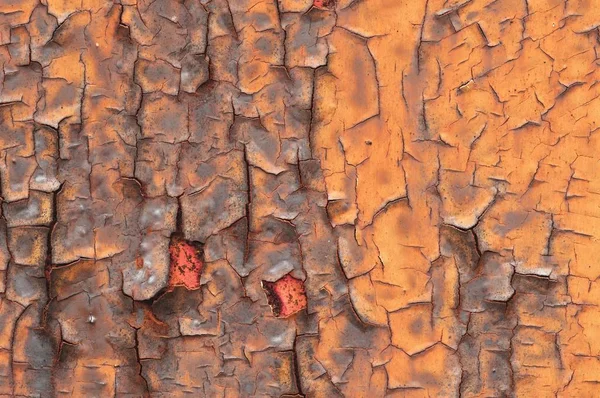 Ржавая Текстура Металлической Поверхности Разрушительными Царапинами — стоковое фото