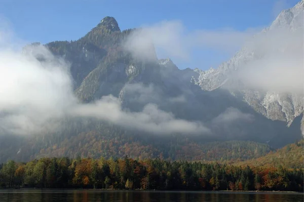 Koenigssee Parque Nacional Berchtesgaden Baviera Alemanha Europa — Fotografia de Stock