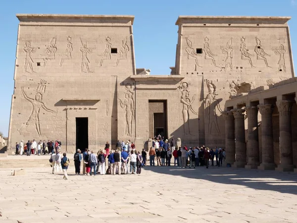 Majestoso Templo Philae Egito Assuan — Fotografia de Stock