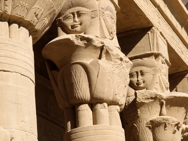 Majestätiska Tempel Philae Egypten Assuan — Stockfoto