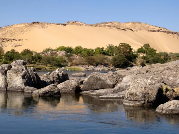 Vista Panoramica Sul Lago Nasser Assuan Egitto — Foto Stock