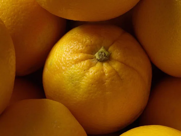 Цілі Свіжі Апельсини Повне Зображення Рамки — стокове фото