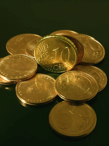 Σωρός Από Χρυσά Κέρματα — Φωτογραφία Αρχείου