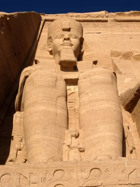 Majestätiska Utsikt Ärorika Templet Abu Simbel Egypten — Stockfoto