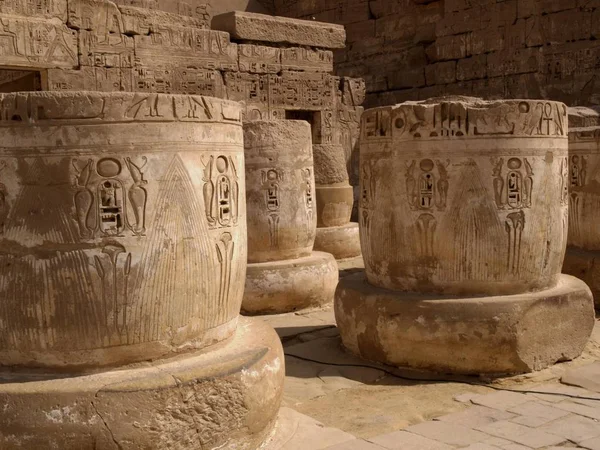 Görkemli Tapınağı Ramses Luxor Mısır — Stok fotoğraf