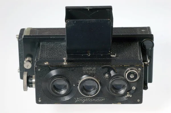 Eski Stereoskopik Kamera Voigtlaender — Stok fotoğraf