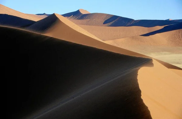 Dune Sivatagban Homokos Sivatagi Hegyek Namíbia Afrika — Stock Fotó