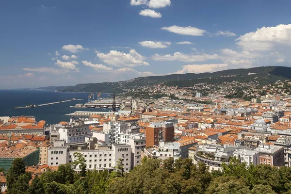 Vista Desde Castel San Giusto Trieste Friuli Venezia Giulia Italia — Foto de Stock