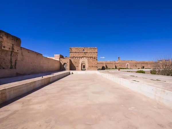 Historic Ruins Palais Badi Marrakech Marrakech Tensift Haouz Morocco Africa — Stock Photo, Image