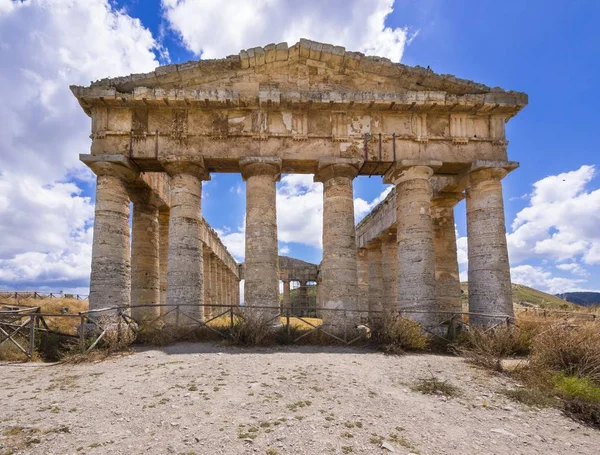 Templo Dórico Los Elimios Segesta Provincia Trapani Sicilia Italia Europa —  Fotos de Stock