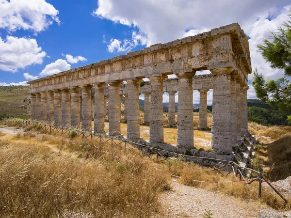 Doric Temple Elymians Segesta Province Trapani Sicily Italy Europe — Stock Photo, Image